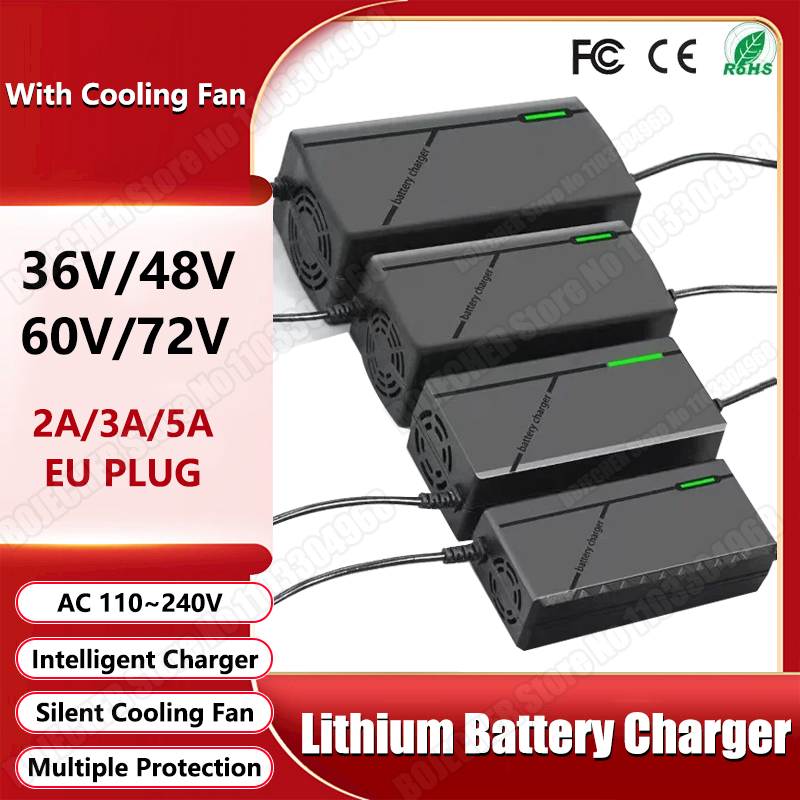 36V 48V 60V 72V Charger 2A 3A  - đánh giá và giá 84V 20A Smart Charger