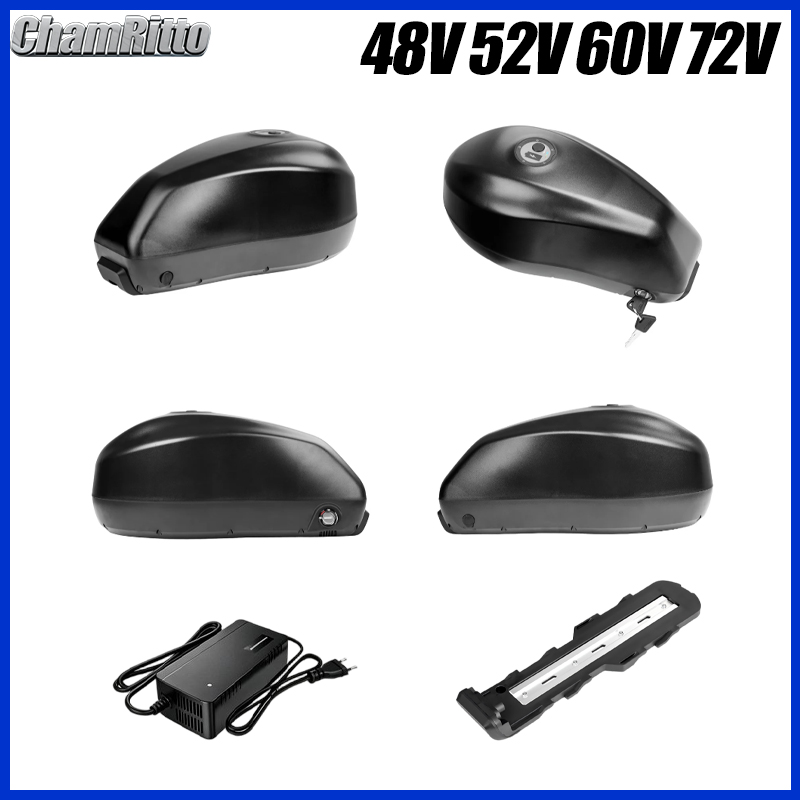 E Bike 48V 72V Down tube Batte - đánh giá và giá 72V 50Ah 21700 Lithium Battery