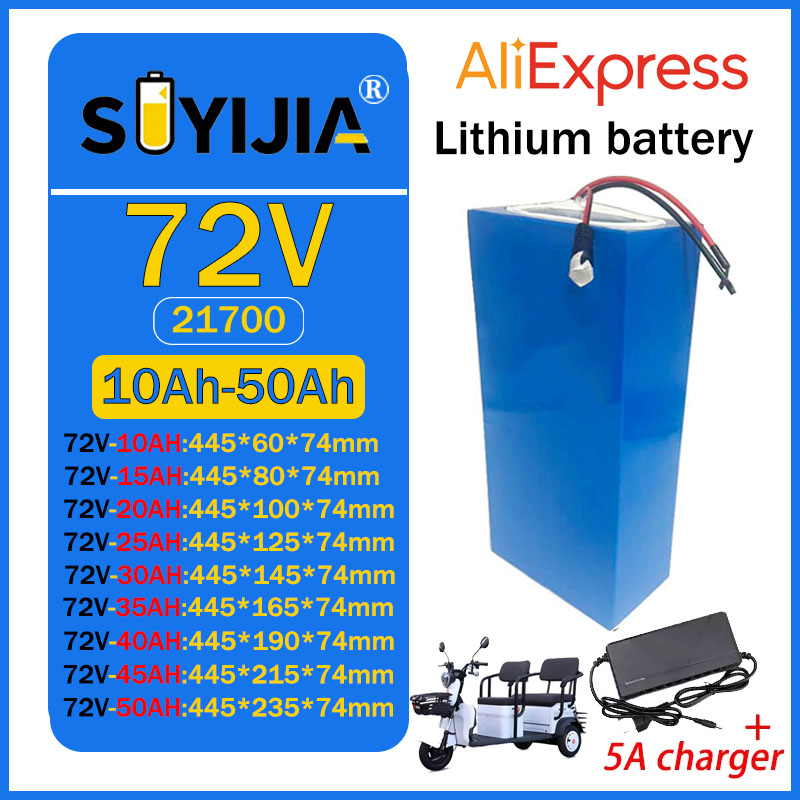 72V 50Ah 45Ah 20Ah 25Ah 30Ah 3 - đánh giá và giá 72V 50Ah 21700 Lithium Battery